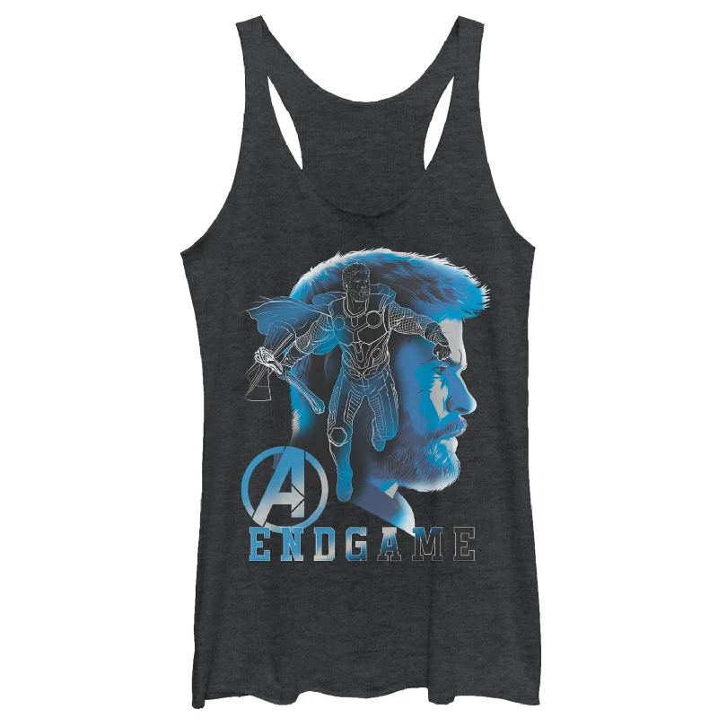Women's Marvel Avengers: Endgame Thor Profile Racerback Tank Top adorable tank top