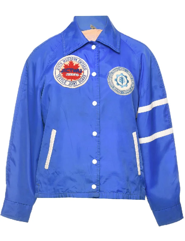 Blue Jacket - M Bomber Jacket Anorak Windbreaker