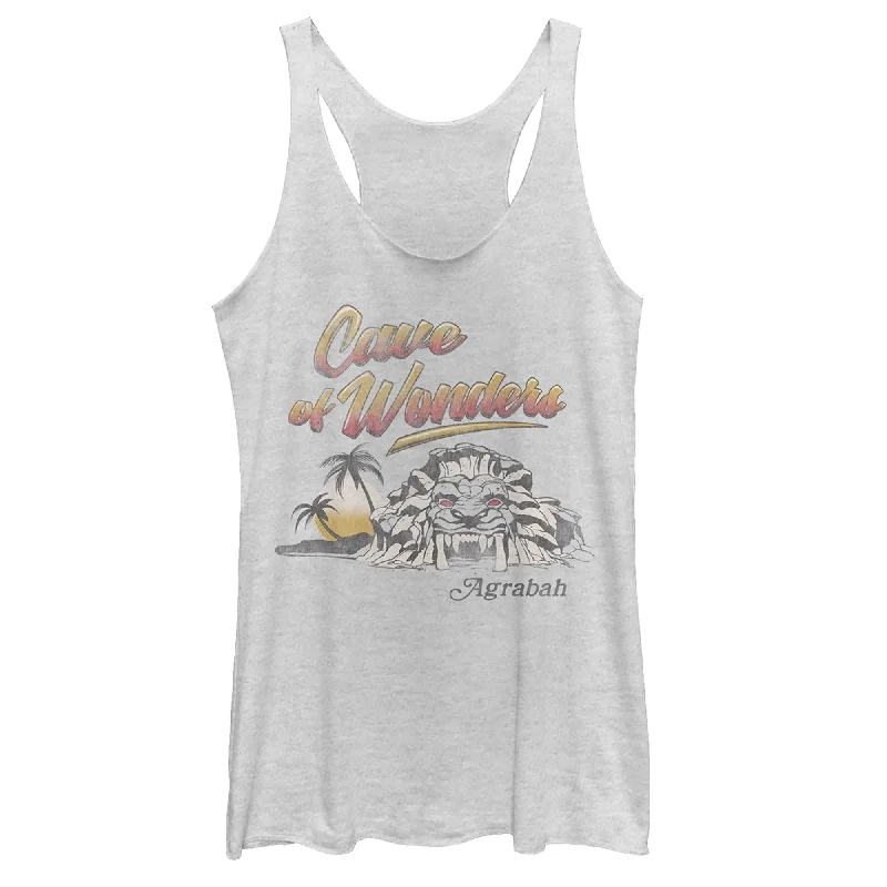 Women's Aladdin Cave of Wonder Postcard Racerback Tank Top white tank top