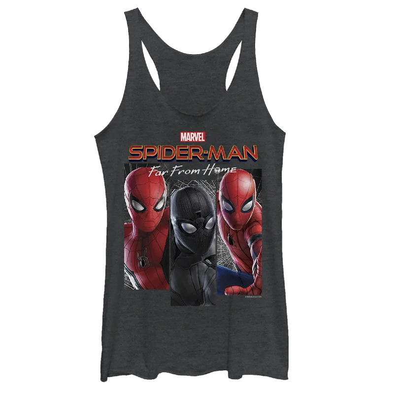 Women's Marvel Spider-Man: Far From Home Every Suit Racerback Tank Top print tank top