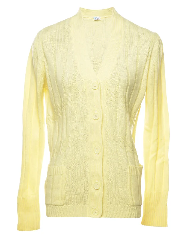 Cable Knit Cardigan - M Long Cardigan Short Cardigan Medium Cardigan