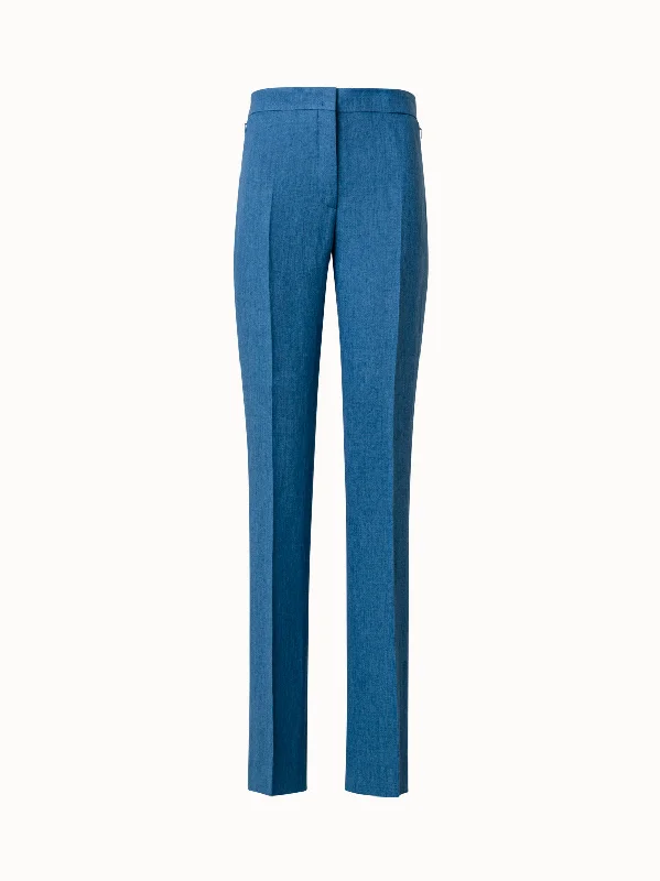 Straight Linen Pants Comfortable Maternity Pants