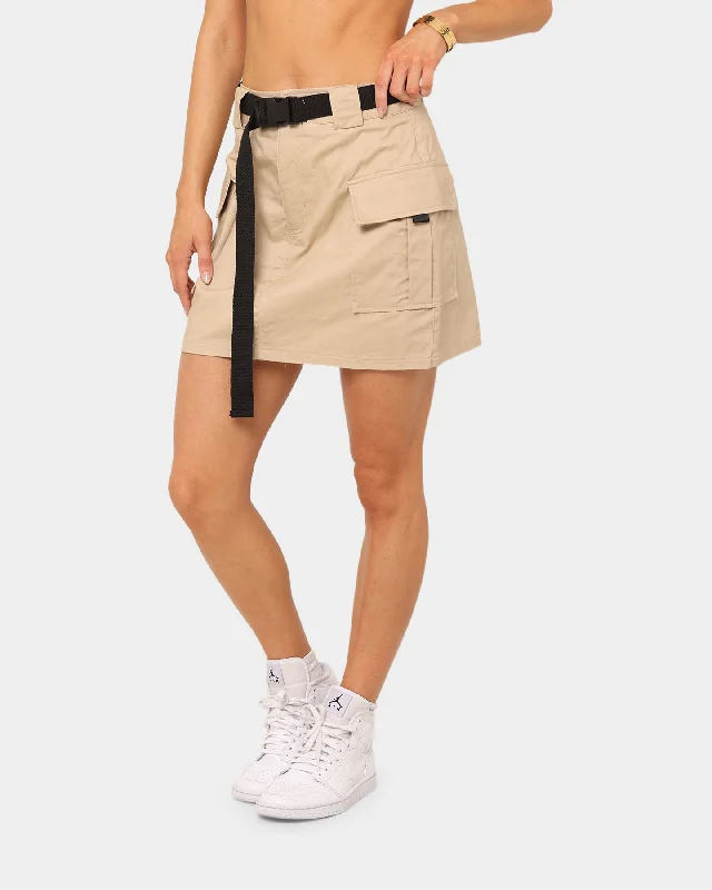 XXIII Women's Lara Cargo Skirt Tan low waist skirt