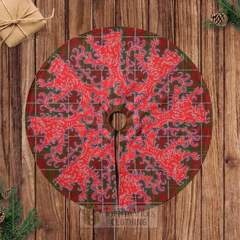 Hay Tartan Christmas Tree Skirt Lion Rampant Style seamless skirt comfort