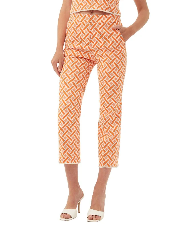 Trina Turk Fringe Flaire Pant Comfortable Wide-Leg Pants