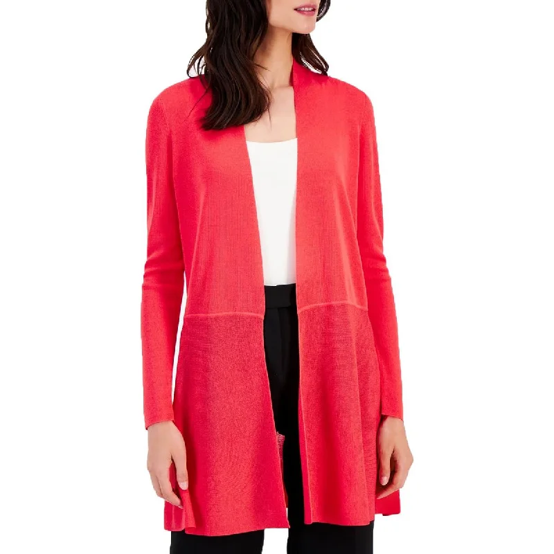 Anne Klein Womens Knit p Cardigan Sweater Elasticated Padded Insulated