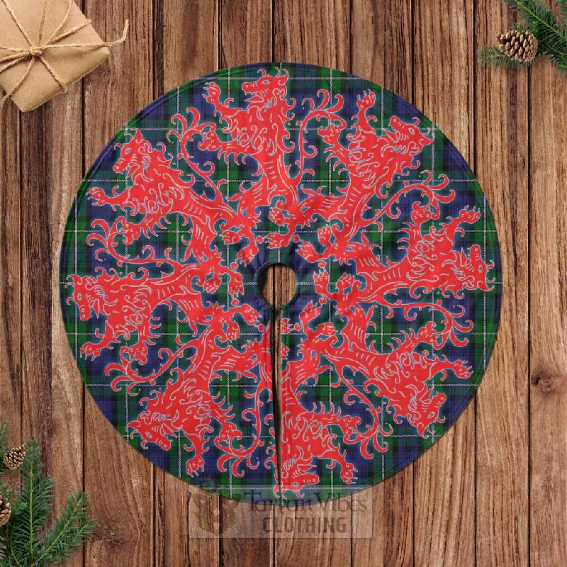 Forbes Tartan Christmas Tree Skirt Lion Rampant Style denim skirt casual