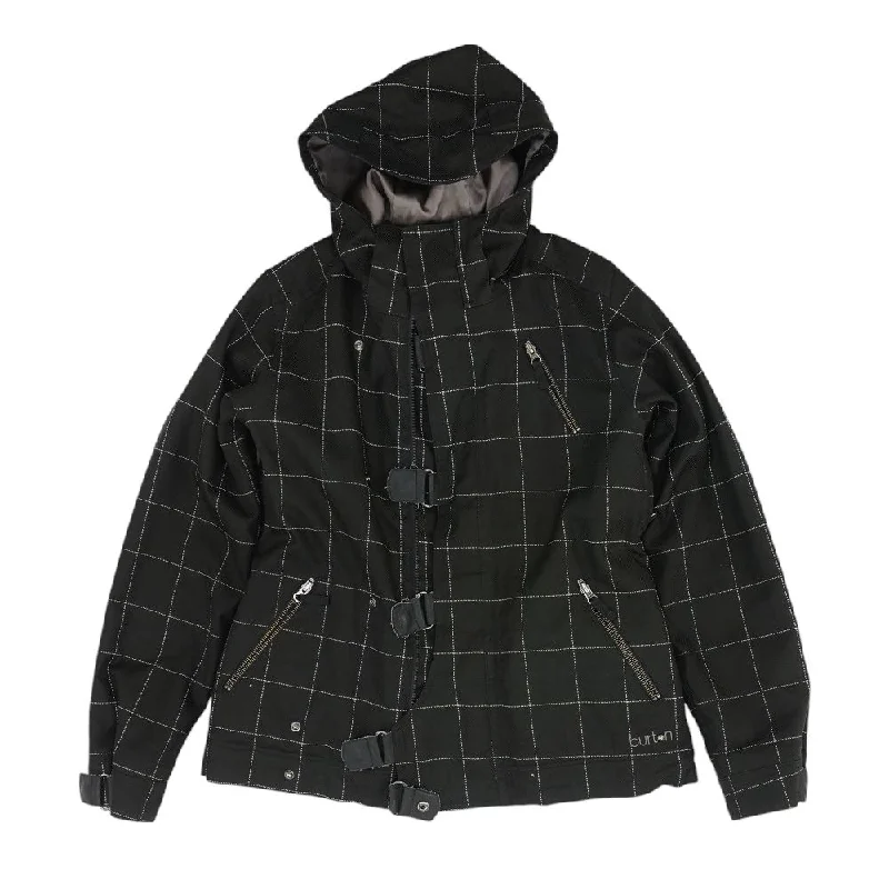 Black Striped Ski Jacket One-Shoulder Jacket Off-the-Shoulder Jacket Asymmetrical Jacket