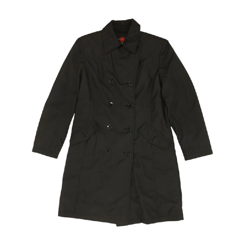 Black Solid Jacket V-Neck Jacket Boat Neck Jacket Square Neck Jacket
