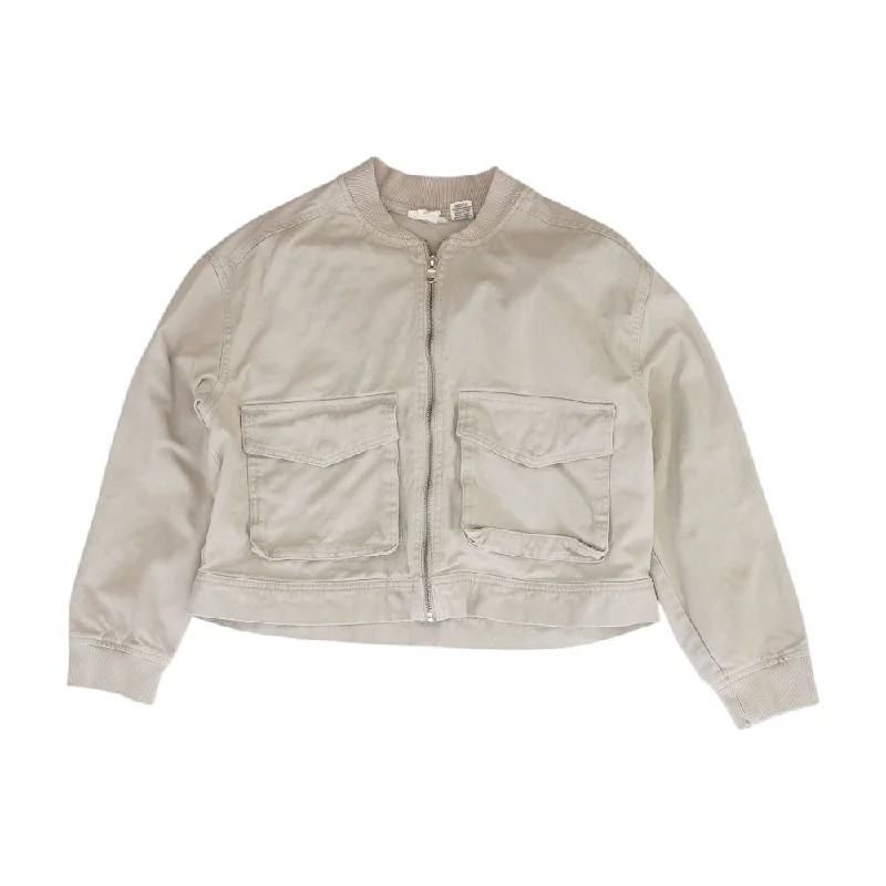 Gray Solid Lightweight Jacket Lace Jacket Ribbed Jacket Sequined Jacket
