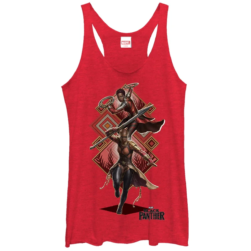 Women's Marvel Black Panther 2018 Special Forces Racerback Tank Top soft pink tank