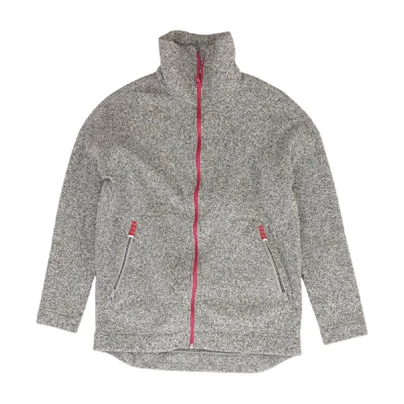 Gray Solid Jacket Jacket Blazer Coat