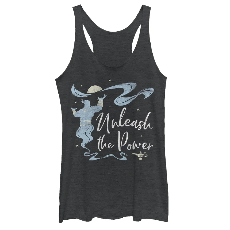 Women's Aladdin Unleash the Genie Racerback Tank Top fitted tank top