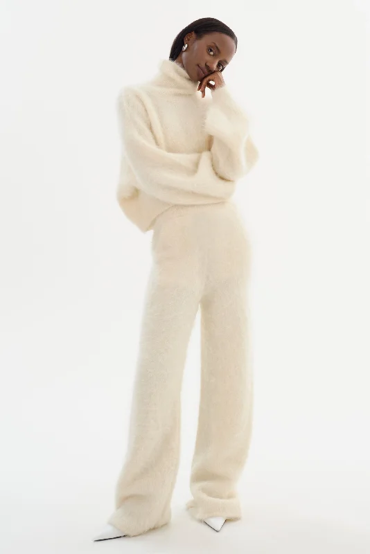 TARAN | Wool Pants Chic Slim Fit Pants