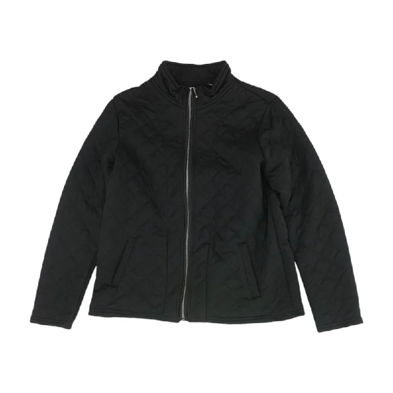 Black Solid Lightweight Jacket One-Shoulder Jacket Off-the-Shoulder Jacket Asymmetrical Jacket