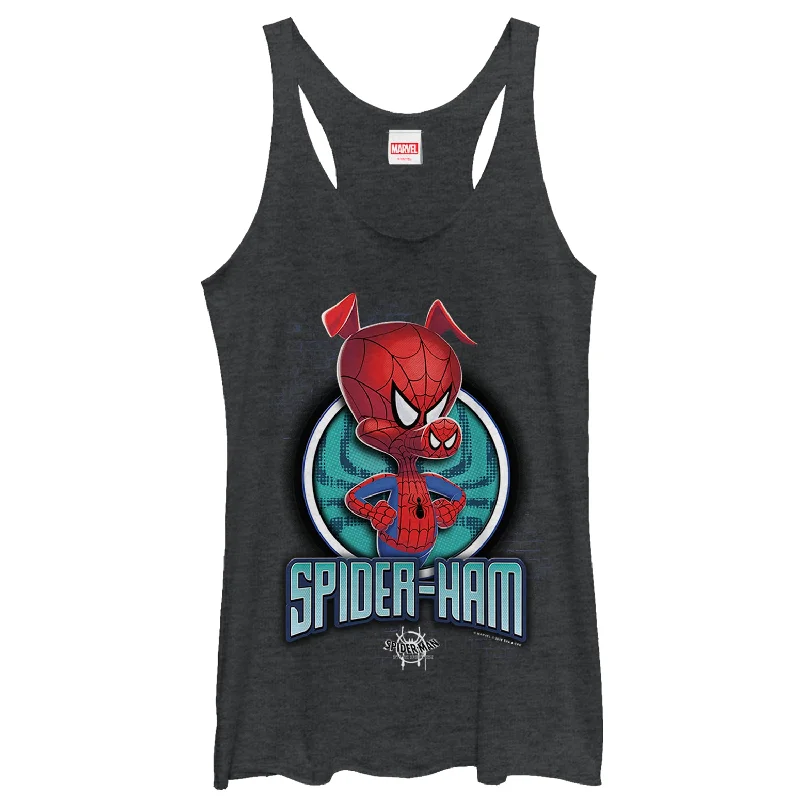 Women's Marvel Spider-Man: Into the Spider-Verse Peter Porker Racerback Tank Top playful tank top