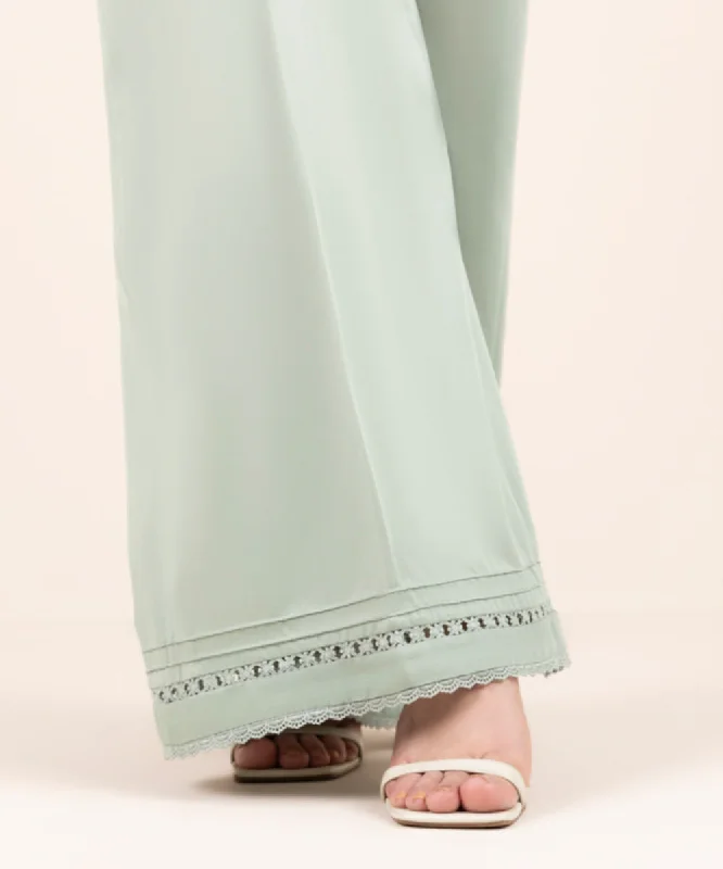Cotton Satin Flared Pants Stylish Harem Pants