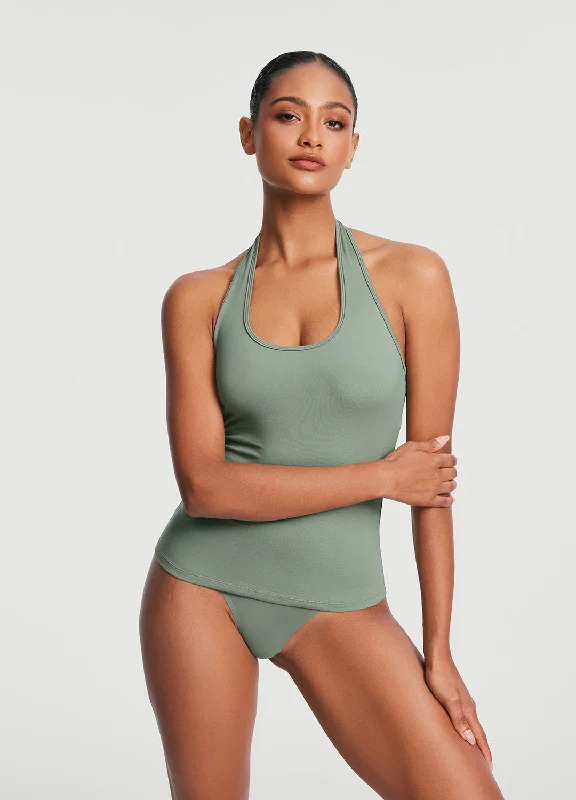 Halter Neck Tank Top modal blend tank