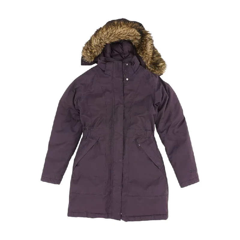 Mauve Solid Ski Jacket Cotton Fabric Linen Fabric Terry Fabric
