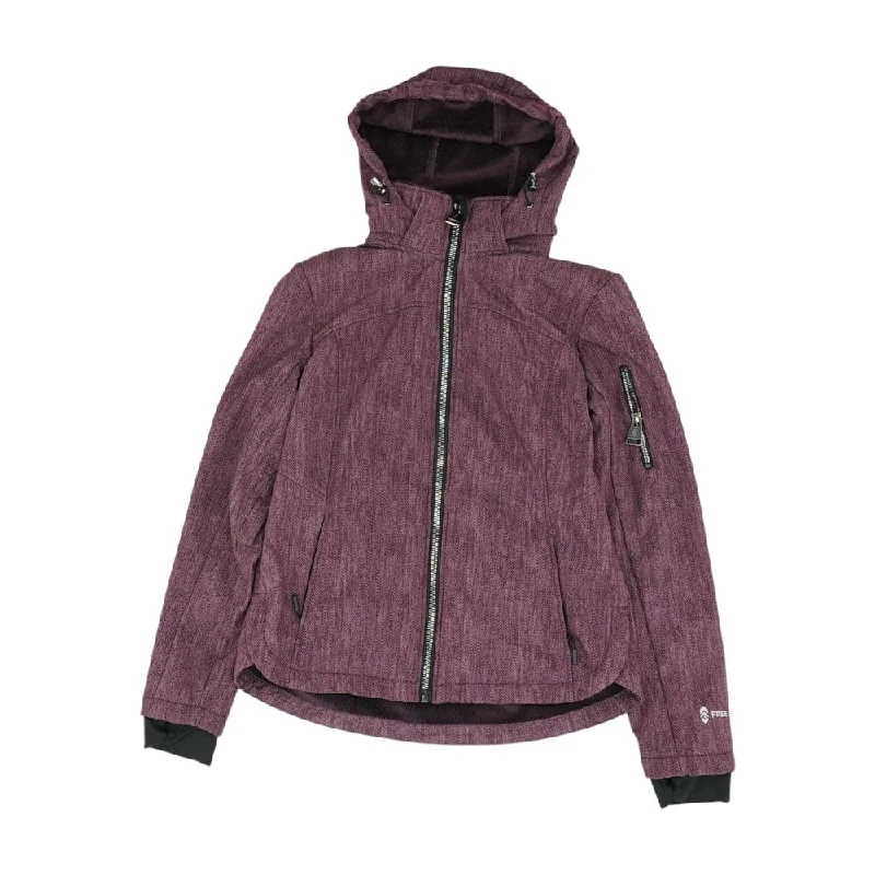 Purple Misc Lightweight Jacket Jersey Jacket Tulle Jacket Batik Jacket