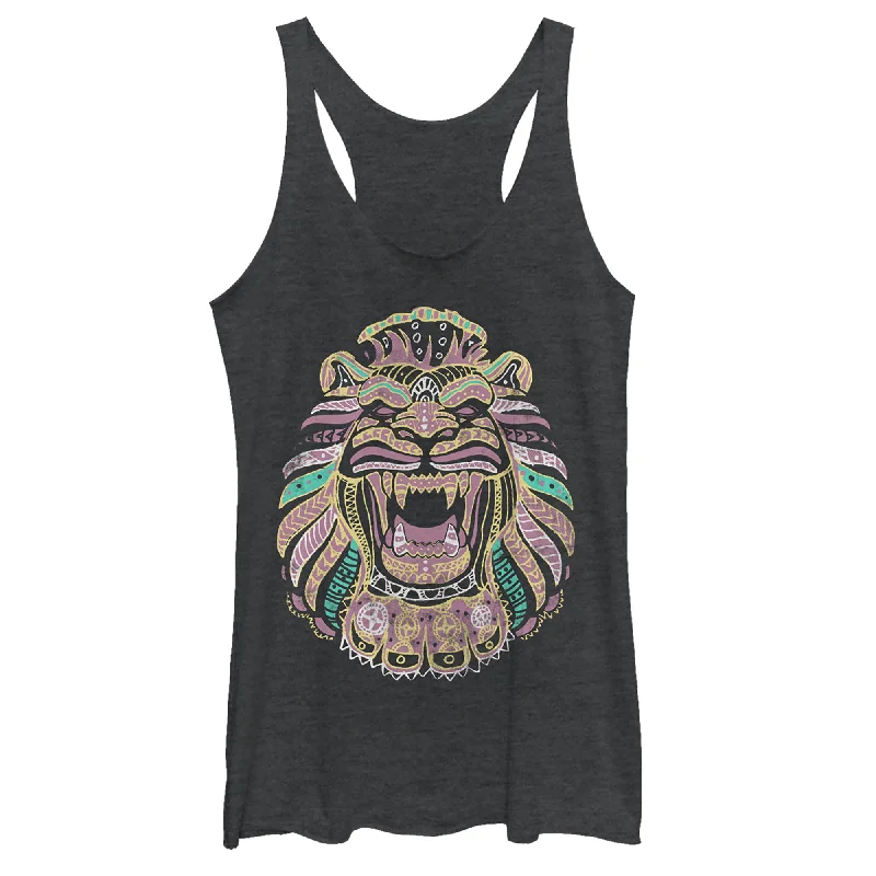 Women's Aladdin Henna Cave of Wonders Racerback Tank Top workout tank top