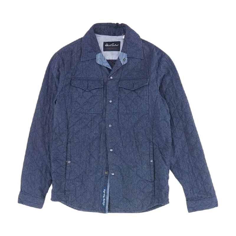 Blue Solid Lightweight Jacket Fleece Jacket Down Jacket Parka