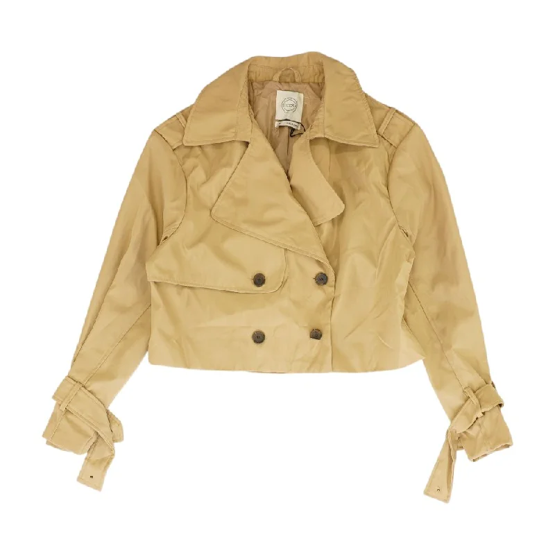 Khaki Solid Lightweight Jacket Satin Jacket Silk Jacket Chiffon Jacket