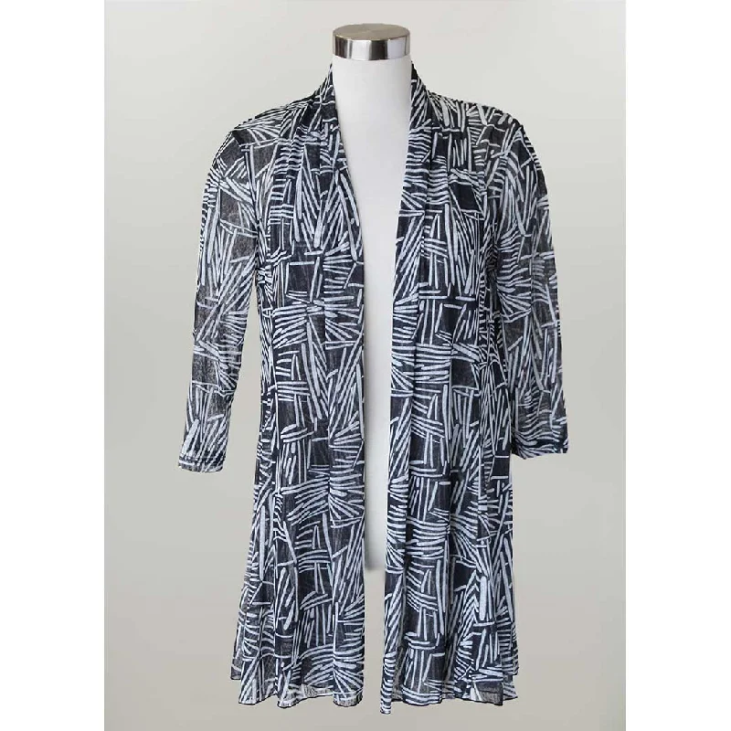 Keren Hart Women's Sheer Cardigan Chenille Blend Fleece Blend Nylon Blend