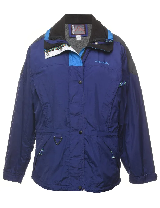 Blue Ski Jacket - L Quilted Jacket Puffer Jacket Insulated Jacket