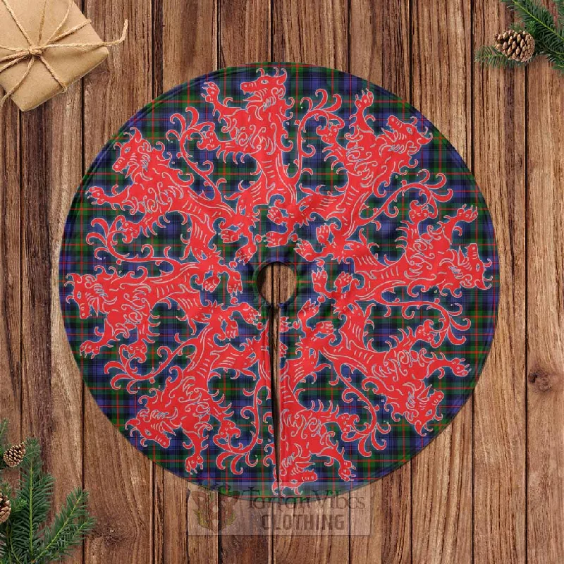 Fleming Tartan Christmas Tree Skirt Lion Rampant Style denim skirt fashionable