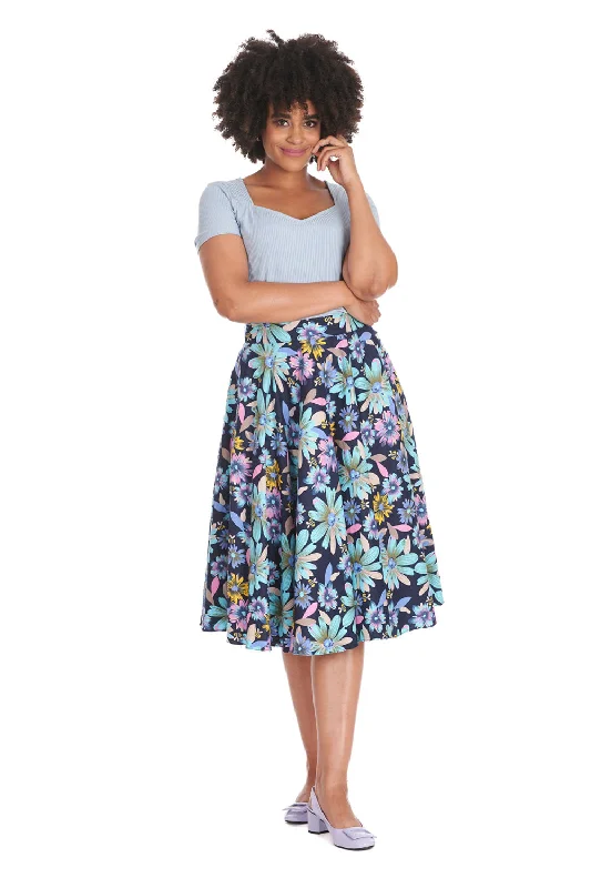 Banned Apparel - Summer Bee Swing Skirt leather skirt sleek