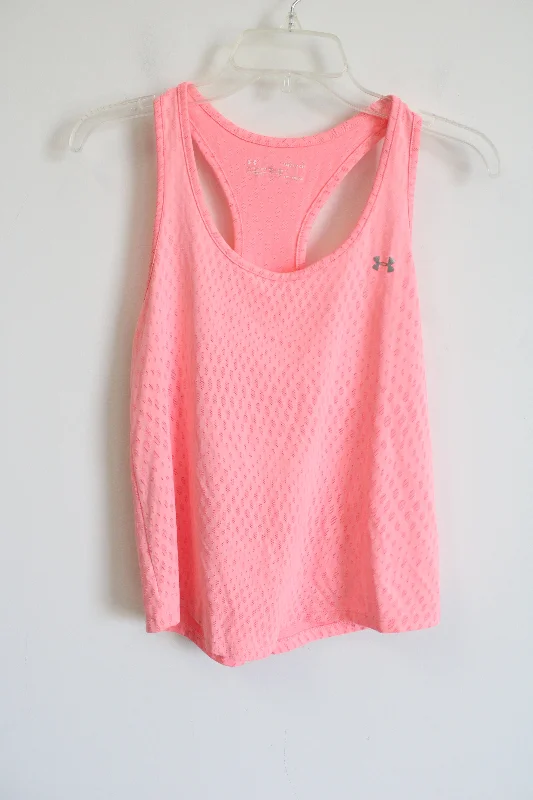 Under Armour Pink Razorback Tank | S glitter tank top