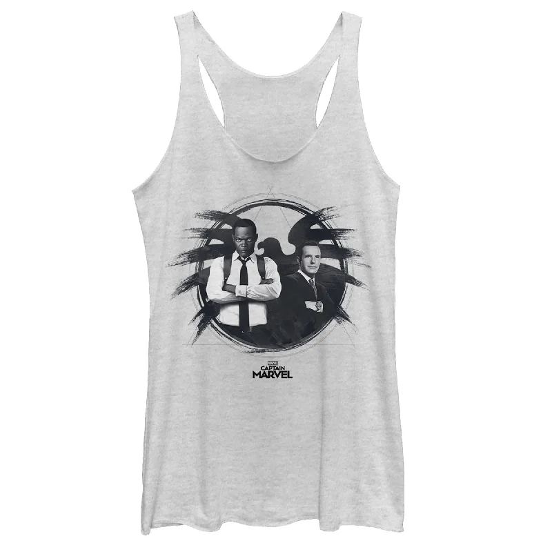 Women's Marvel Captain Marvel S.H.I.E.L.D Agents Racerback Tank Top lounge tank top