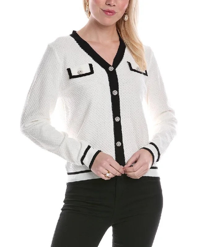 ANNA KAY Muse Cashmere-Blend Cardigan Satin Fabric Silk Fabric Chiffon Fabric