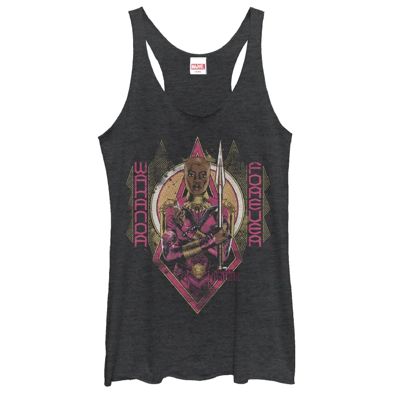 Women's Marvel Black Panther 2018 Okoye Vintage Racerback Tank Top yoga tank top