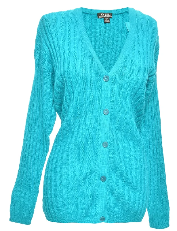 Button Through  Cardigan - S Knit Fabric Woven Fabric Fleece Fabric