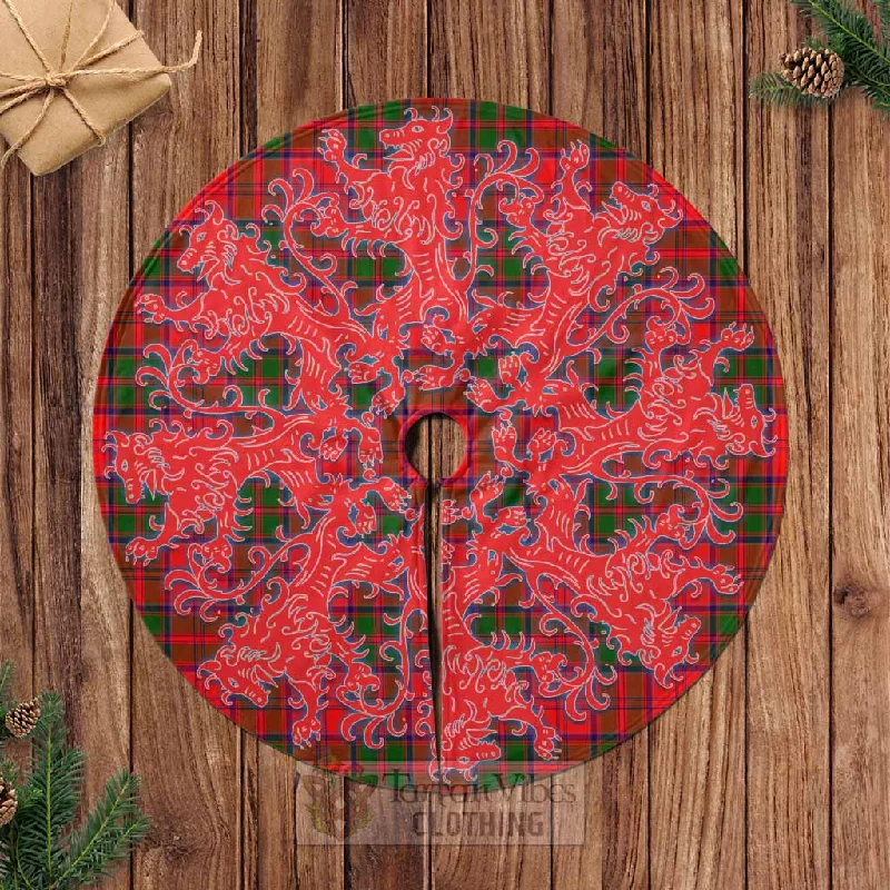 Heron Tartan Christmas Tree Skirt Lion Rampant Style lightweight skirt design