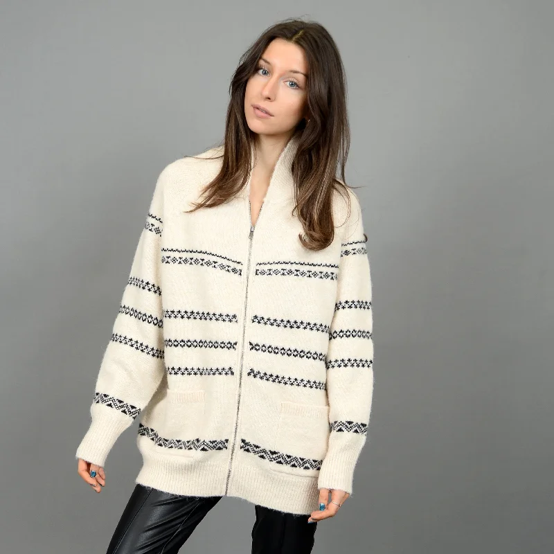 APRES SKI ZIP CARDIGAN Fitted Slim Tailored