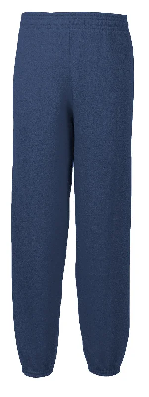 Gym Sweat Pant Navy: Youth Fashionable Button-Up Pants
