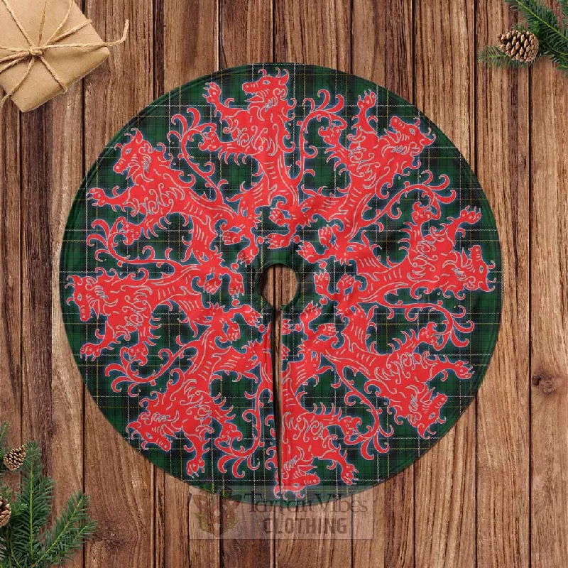 MacAlpine (MacAlpin) Tartan Christmas Tree Skirt Lion Rampant Style corduroy skirt durable
