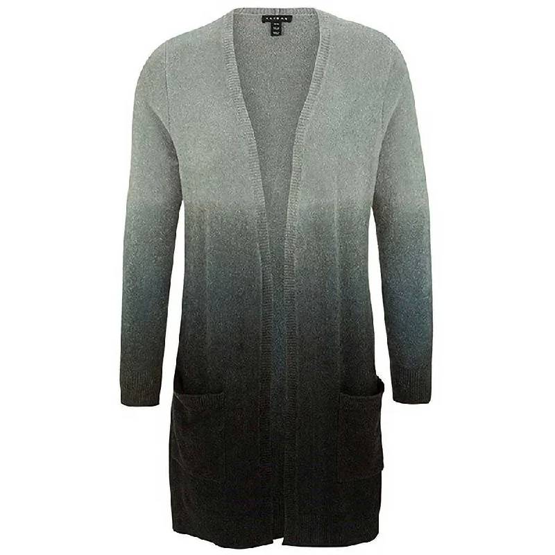 Tribal Women's Ombre Cardigan Toggled Drawstring Belted