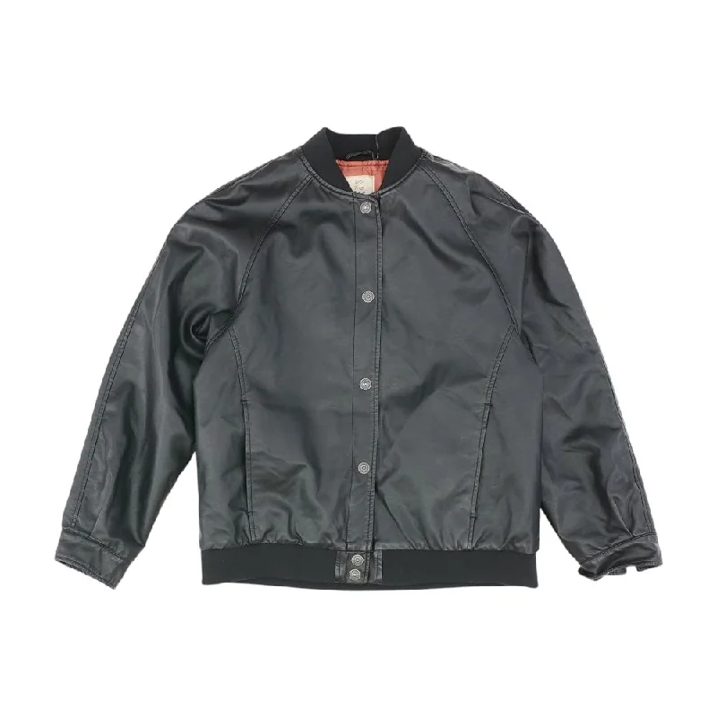 Black Solid Jacket Wool Jacket Cashmere Jacket Tweed Jacket