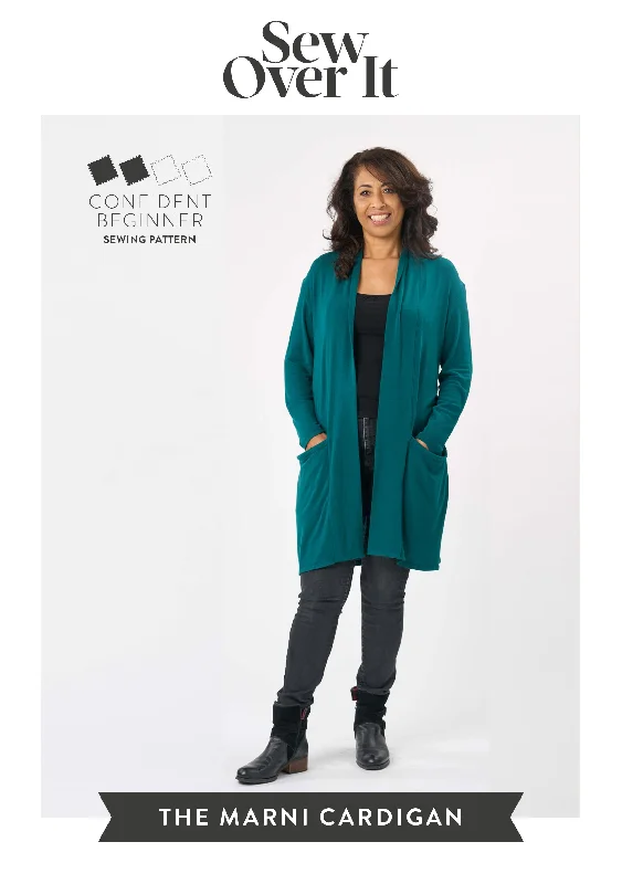 Marni Cardigan PDF Sewing Pattern Tailored Straight A-Line