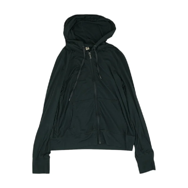 Black Solid Active Jacket Chenille Jacket Brocade Jacket Lace Jacket