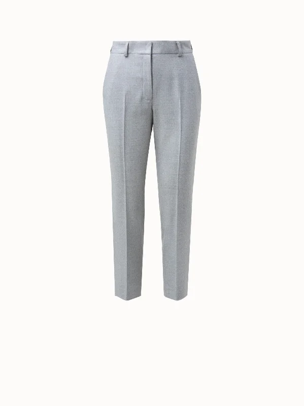 Flavin Pant in Wool Flannel Stretch Trendy Velvet Pants