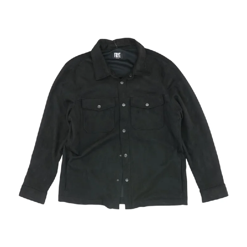 Black Solid Jacket Knit Jacket Woven Jacket Fleece Jacket