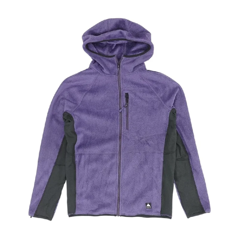 Purple Solid Ski Jacket Fleece Jacket Down Jacket Feather Jacket