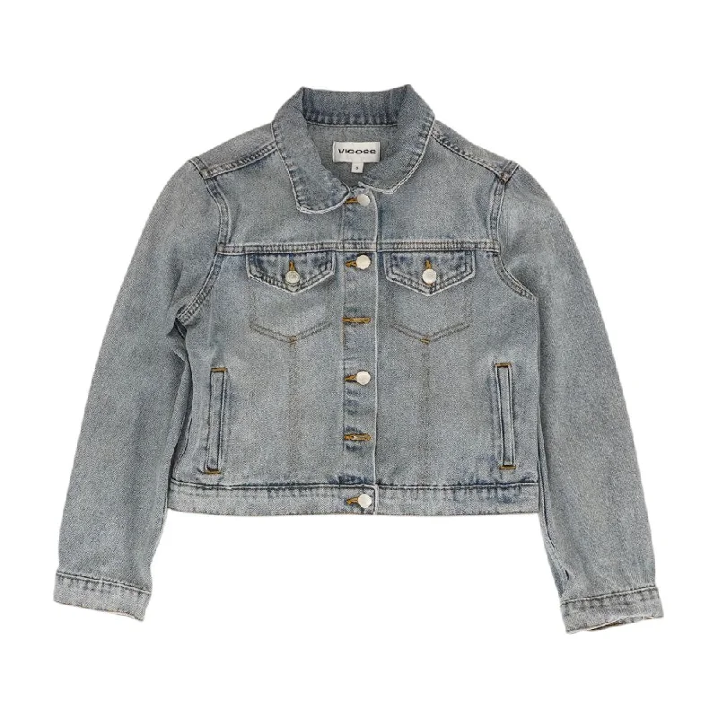 Blue Solid Denim Jacket Denim Jacket Leather Jacket Suede Jacket