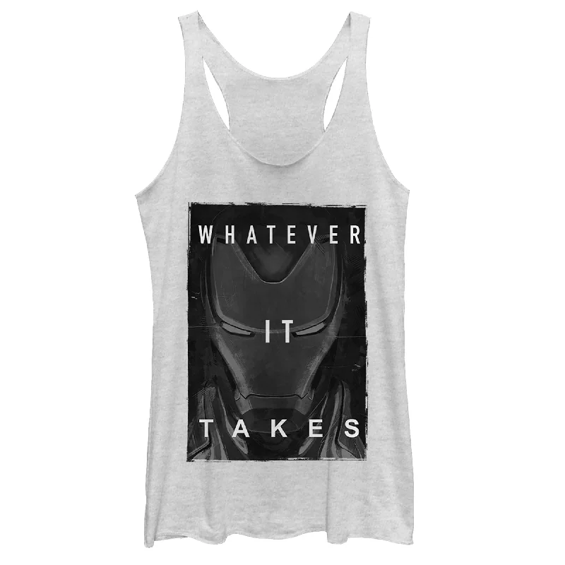 Women's Marvel Avengers: Endgame Iron Man Whatever It Takes Racerback Tank Top cotton tank top