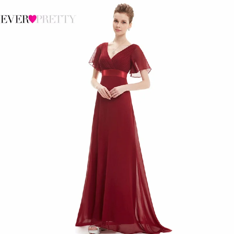 Evening Dresses Ever Pretty Glamorous Double V-Neck Ruffles Formal  Evening Gowns Party Dresses Turtleneck Warm Winter